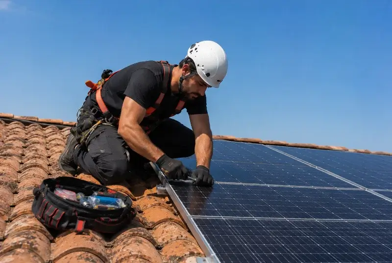 Maintenance et monitoring de panneaux solaires à Oeyreluy