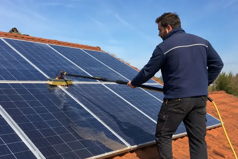 Nettoyage et entretien de panneaux solaires à Oeyreluy